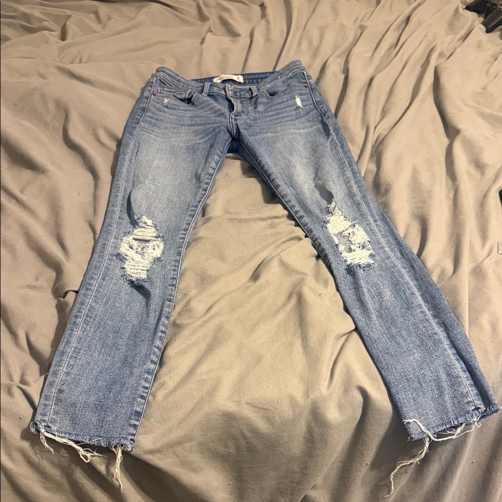 Abercrombie Distressed Blue Women's Jeans